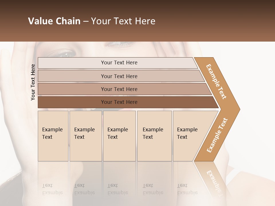 A Woman Holding Her Hands Up To Her Face PowerPoint Template