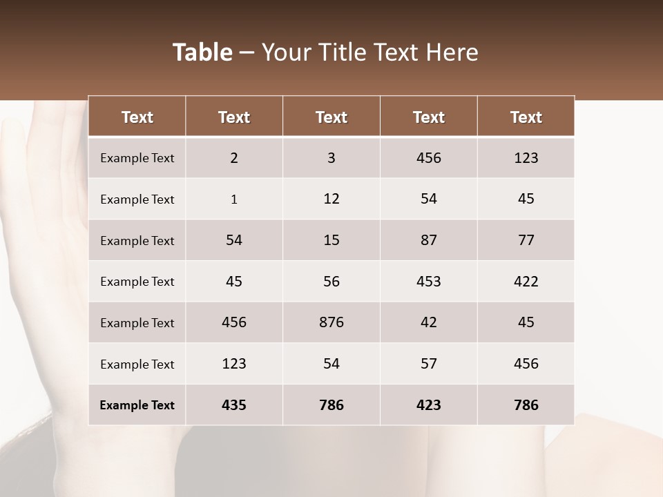 A Woman Holding Her Hands Up To Her Face PowerPoint Template