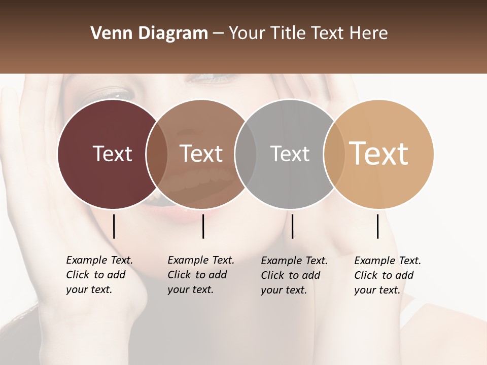 A Woman Holding Her Hands Up To Her Face PowerPoint Template