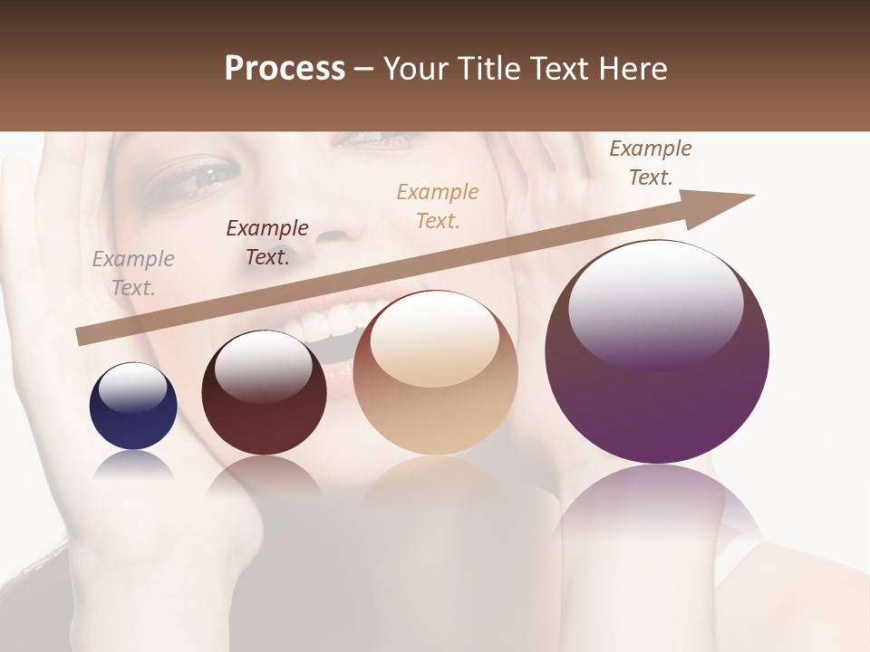 A Woman Holding Her Hands Up To Her Face PowerPoint Template