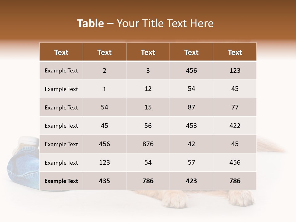 A Girl Hugging A Dog With A White Background PowerPoint Template