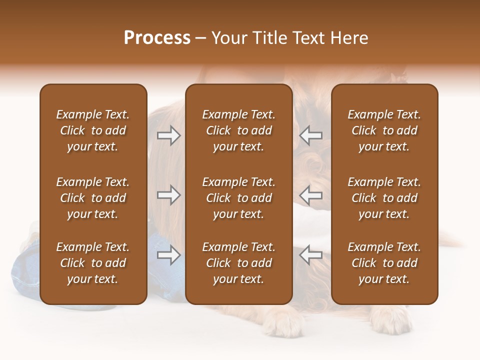 A Girl Hugging A Dog With A White Background PowerPoint Template