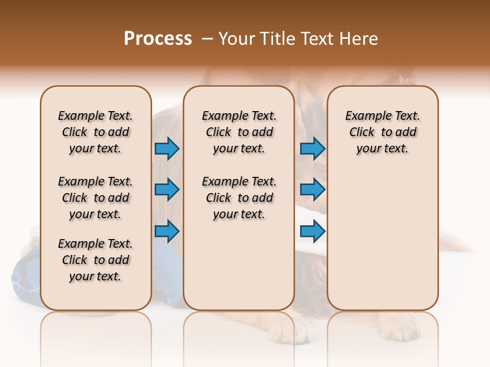 A Girl Hugging A Dog With A White Background PowerPoint Template