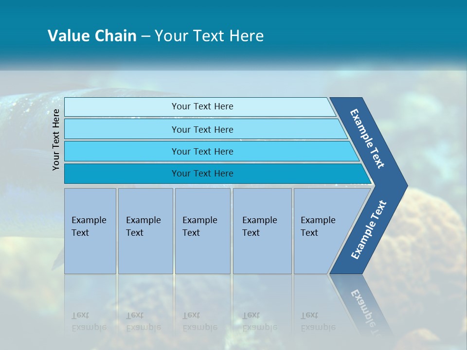 A Large Fish Is Swimming In The Water PowerPoint Template