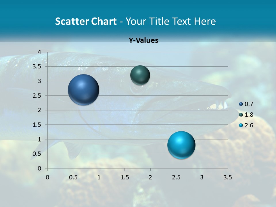 A Large Fish Is Swimming In The Water PowerPoint Template