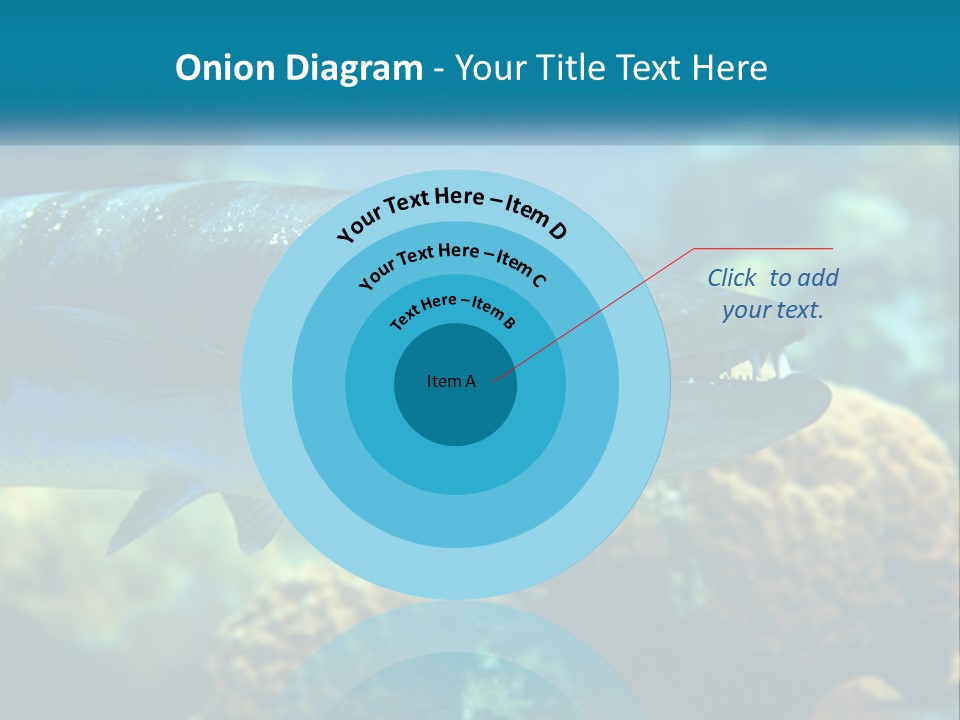 A Large Fish Is Swimming In The Water PowerPoint Template