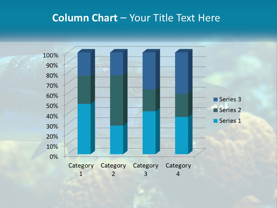 A Large Fish Is Swimming In The Water PowerPoint Template