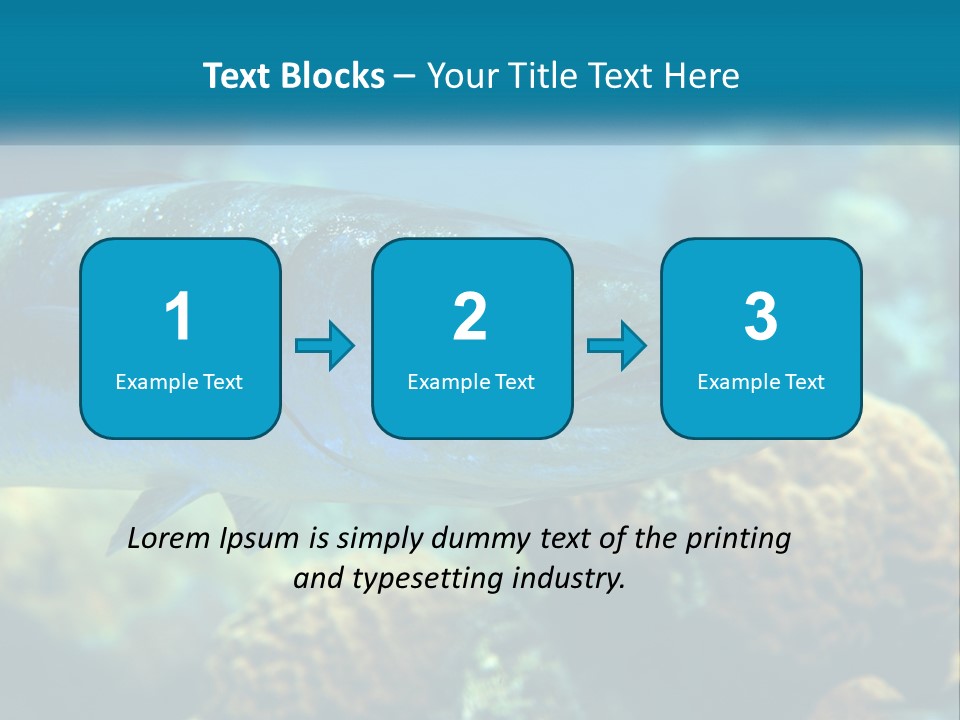 A Large Fish Is Swimming In The Water PowerPoint Template