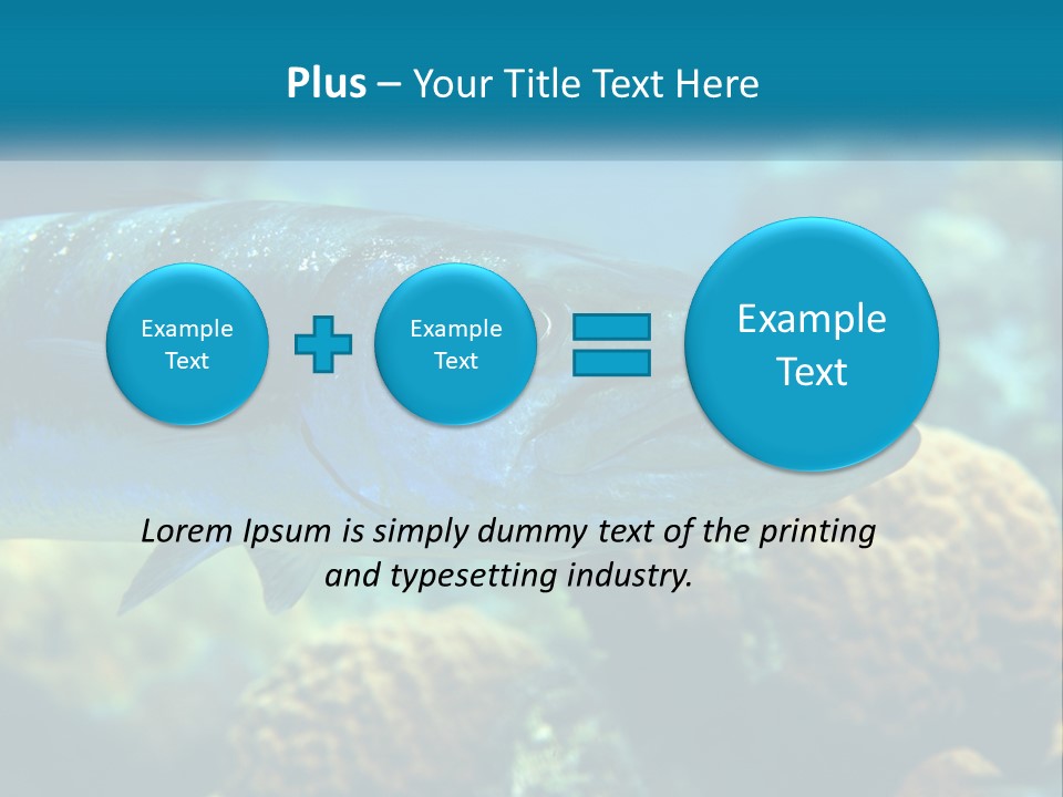 A Large Fish Is Swimming In The Water PowerPoint Template