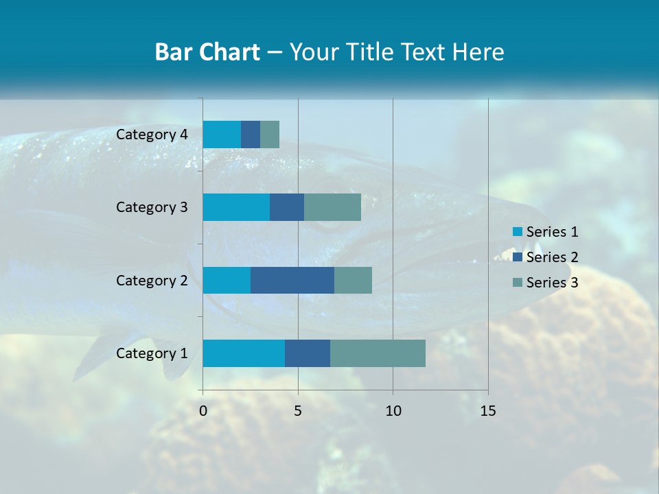 A Large Fish Is Swimming In The Water PowerPoint Template