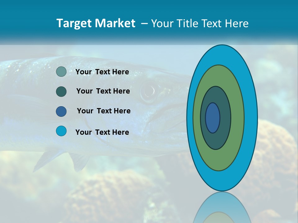 A Large Fish Is Swimming In The Water PowerPoint Template