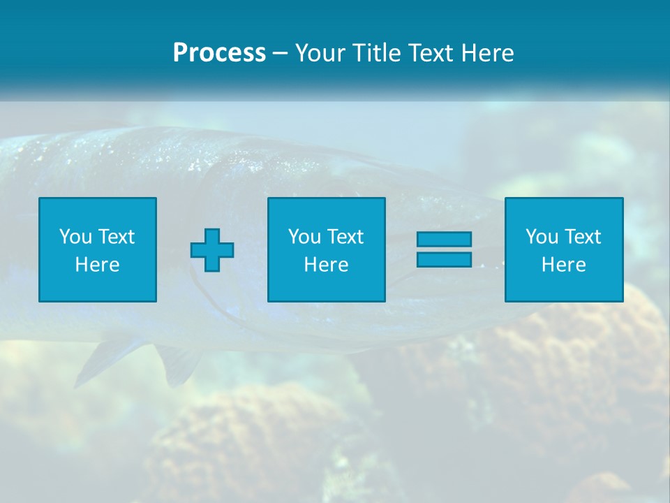 A Large Fish Is Swimming In The Water PowerPoint Template