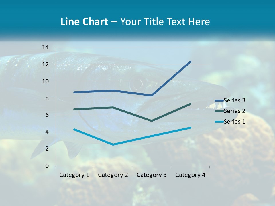 A Large Fish Is Swimming In The Water PowerPoint Template