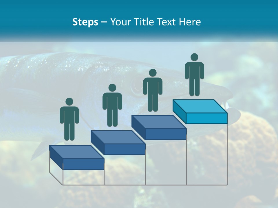 A Large Fish Is Swimming In The Water PowerPoint Template