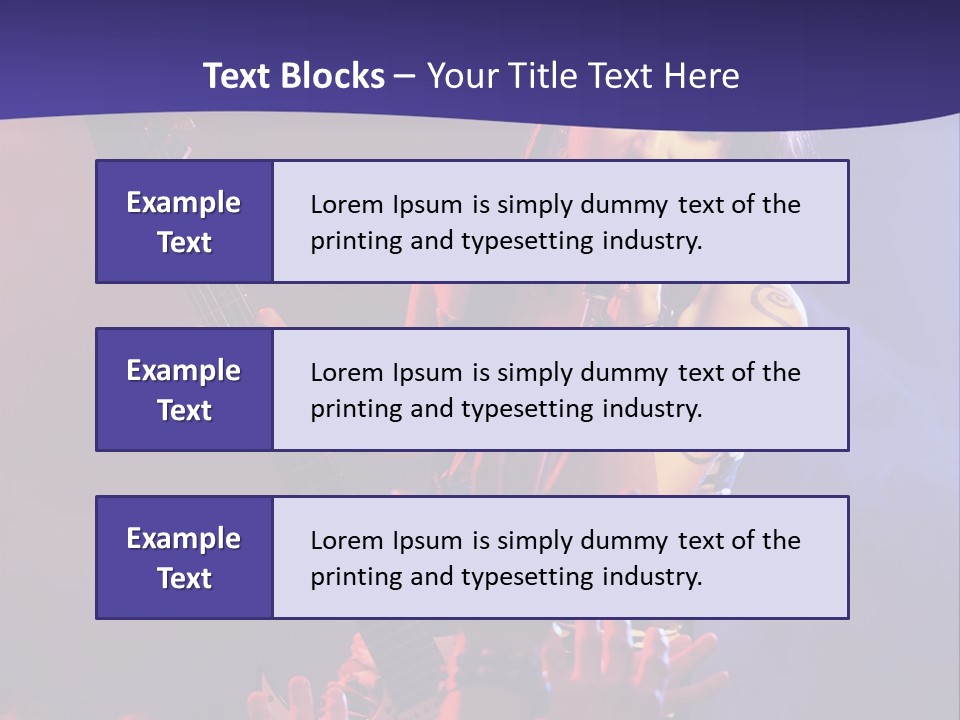 A Woman Singing Into A Microphone While Holding A Guitar PowerPoint Template