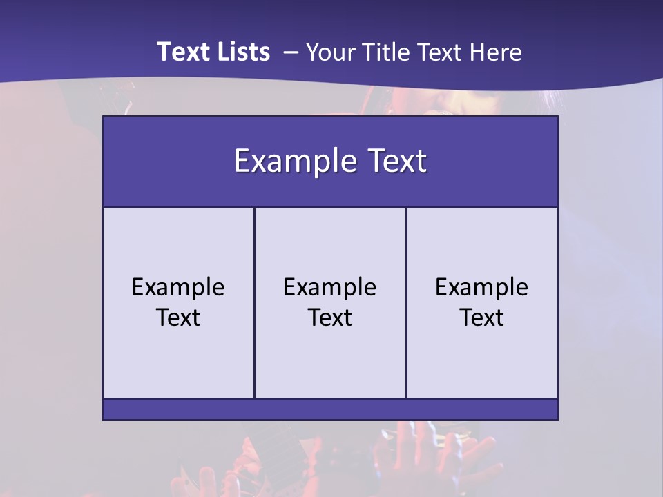 A Woman Singing Into A Microphone While Holding A Guitar PowerPoint Template
