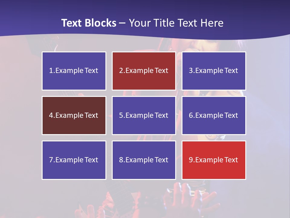 A Woman Singing Into A Microphone While Holding A Guitar PowerPoint Template