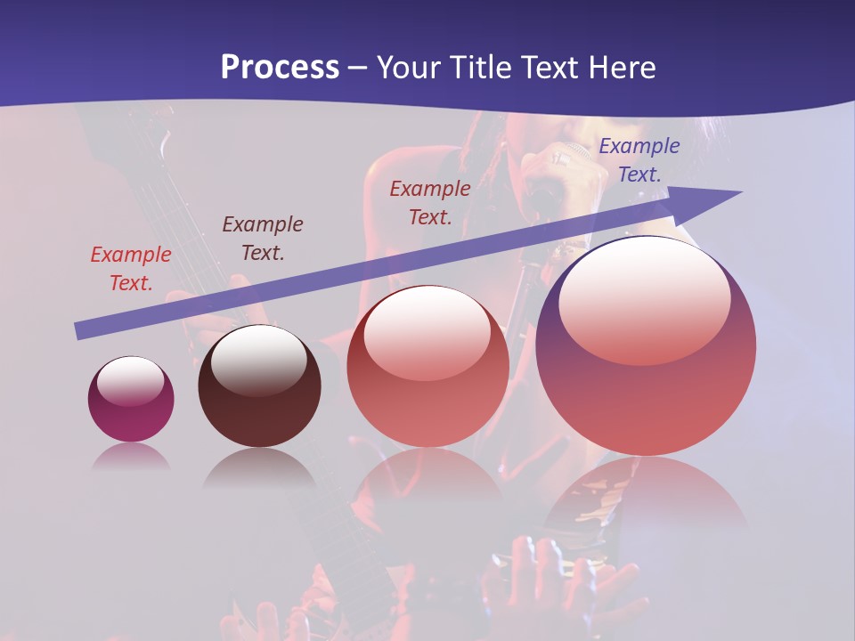 A Woman Singing Into A Microphone While Holding A Guitar PowerPoint Template