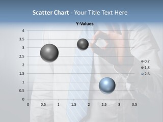 A Man In A White Shirt And Blue Tie Making The Vulcan Sign PowerPoint Template