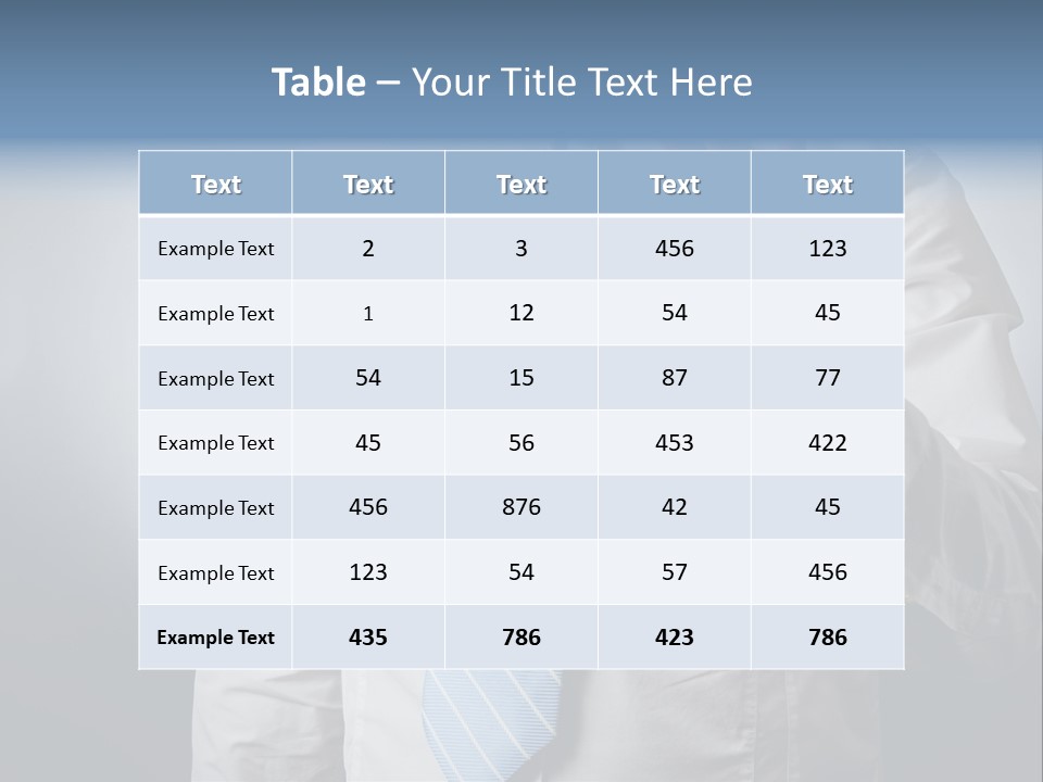 A Man In A White Shirt And Blue Tie Making The Vulcan Sign PowerPoint Template