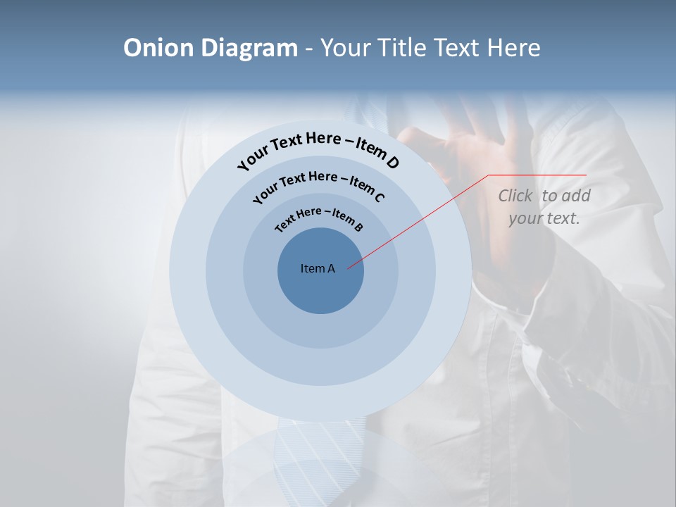 A Man In A White Shirt And Blue Tie Making The Vulcan Sign PowerPoint Template