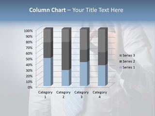 A Man In A White Shirt And Blue Tie Making The Vulcan Sign PowerPoint Template