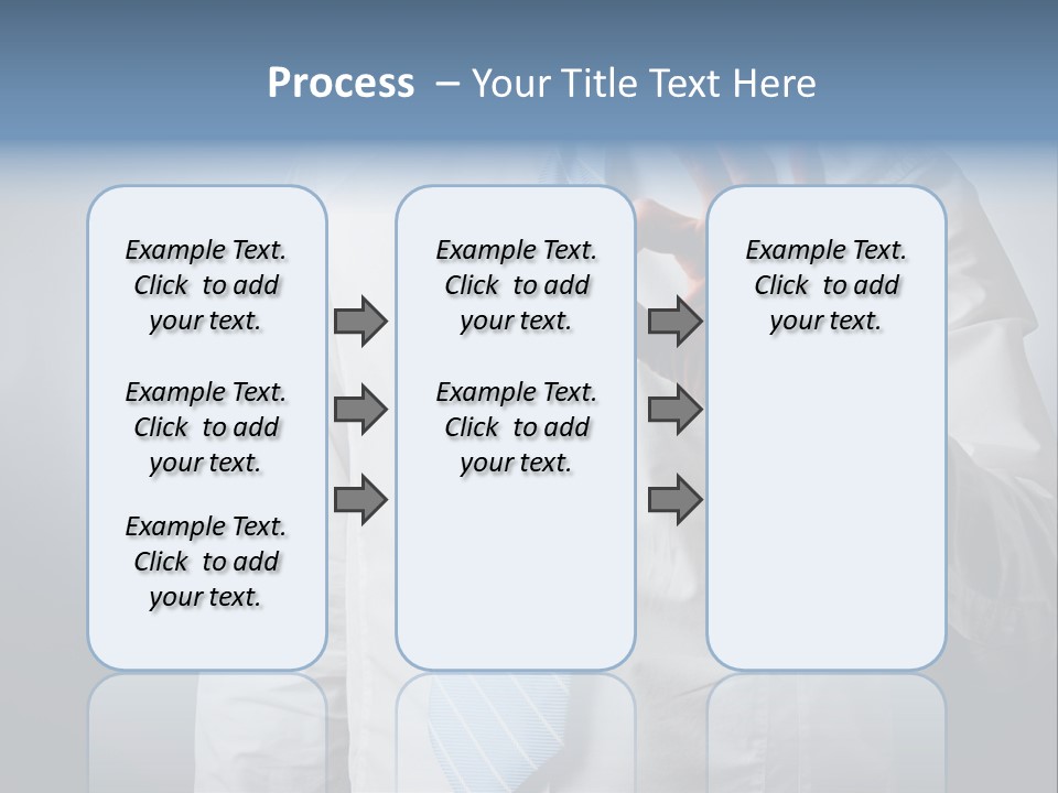 A Man In A White Shirt And Blue Tie Making The Vulcan Sign PowerPoint Template