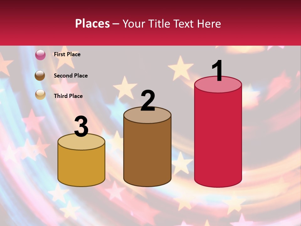 A Powerpoint Presentation With Stars On It PowerPoint Template