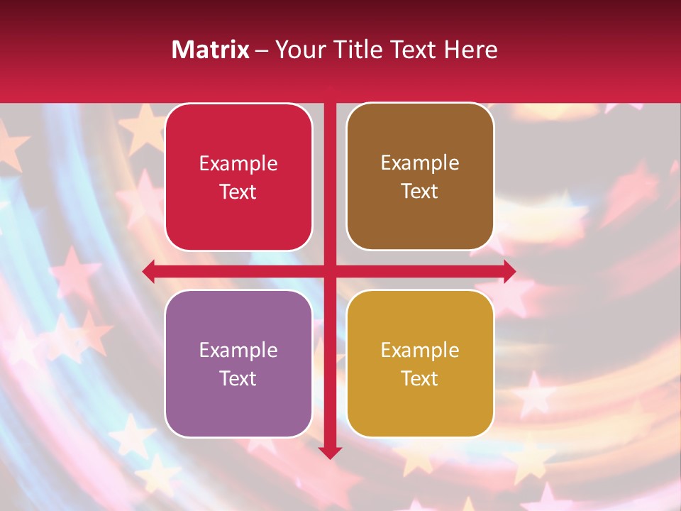 A Powerpoint Presentation With Stars On It PowerPoint Template