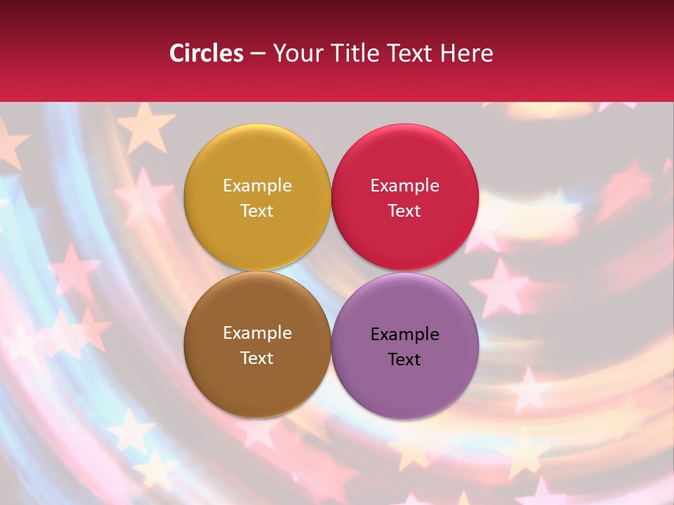 A Powerpoint Presentation With Stars On It PowerPoint Template