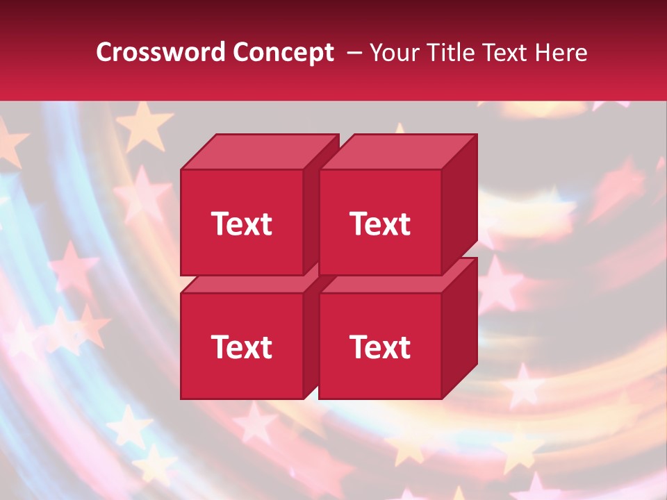 A Powerpoint Presentation With Stars On It PowerPoint Template