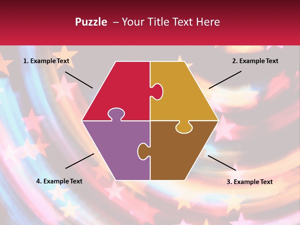 A Powerpoint Presentation With Stars On It PowerPoint Template