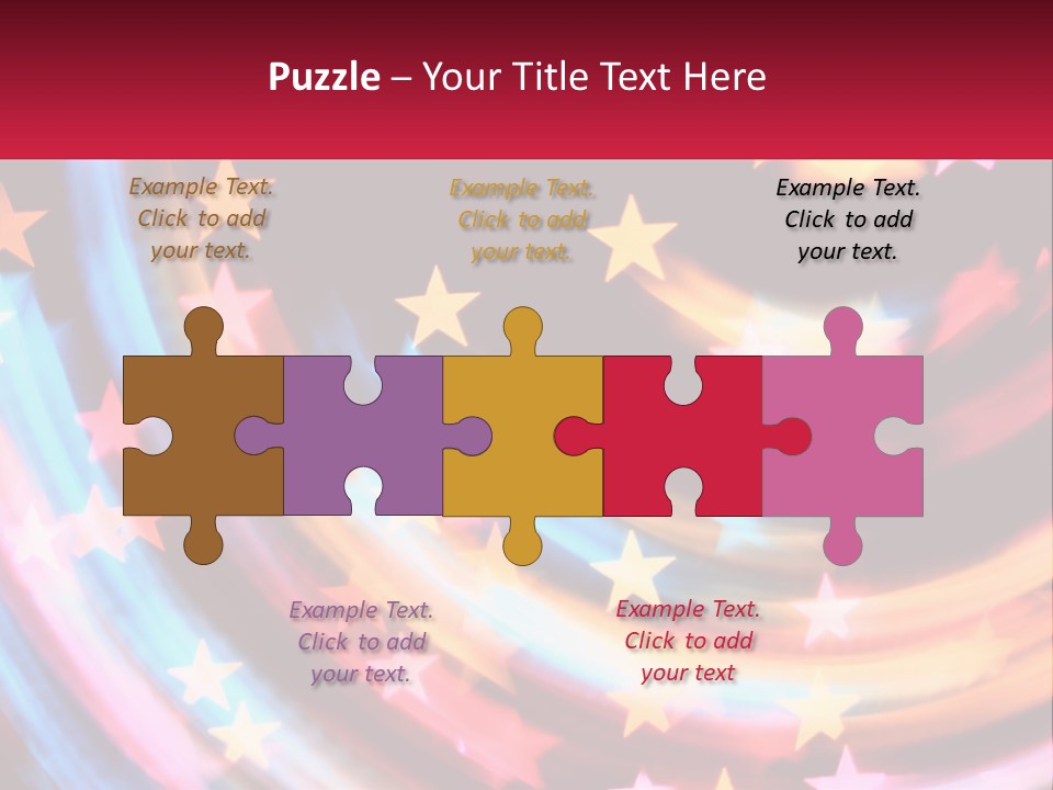 A Powerpoint Presentation With Stars On It PowerPoint Template