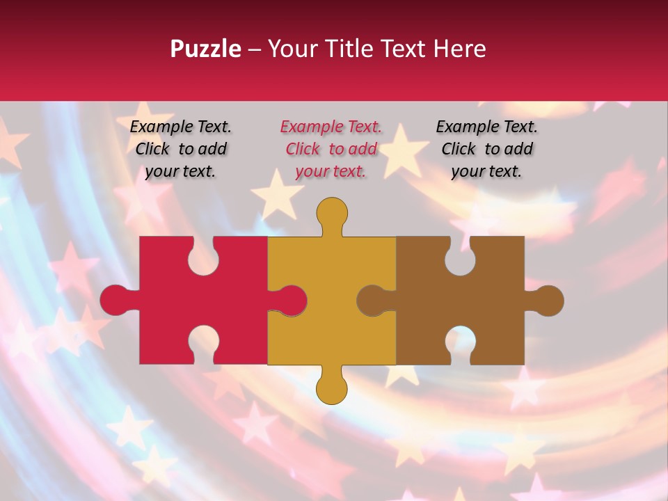 A Powerpoint Presentation With Stars On It PowerPoint Template