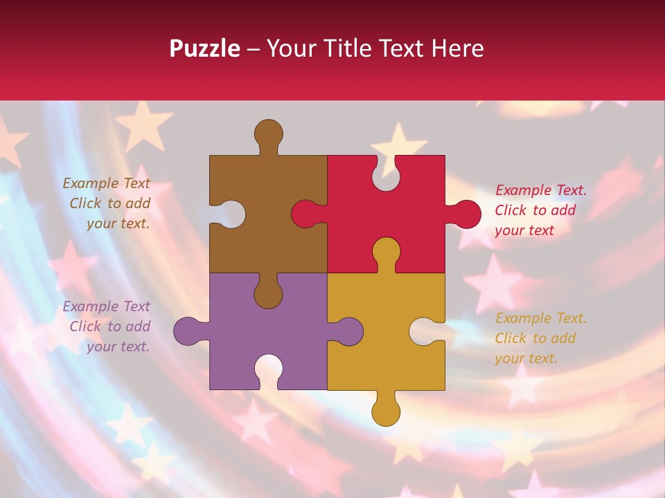 A Powerpoint Presentation With Stars On It PowerPoint Template