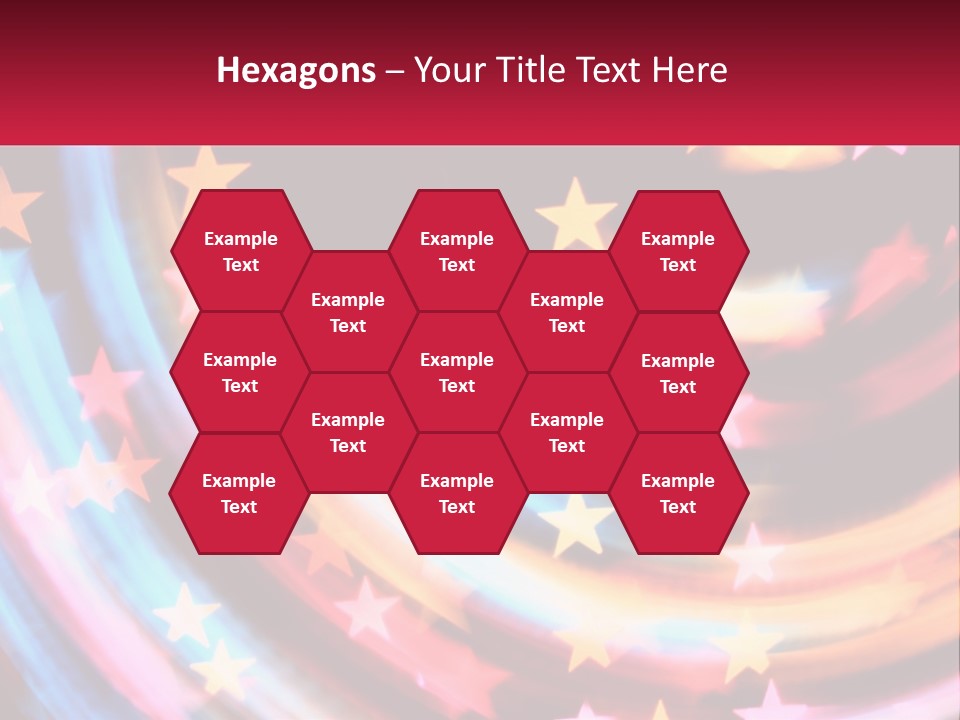 A Powerpoint Presentation With Stars On It PowerPoint Template