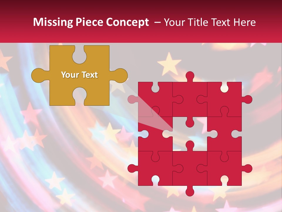 A Powerpoint Presentation With Stars On It PowerPoint Template