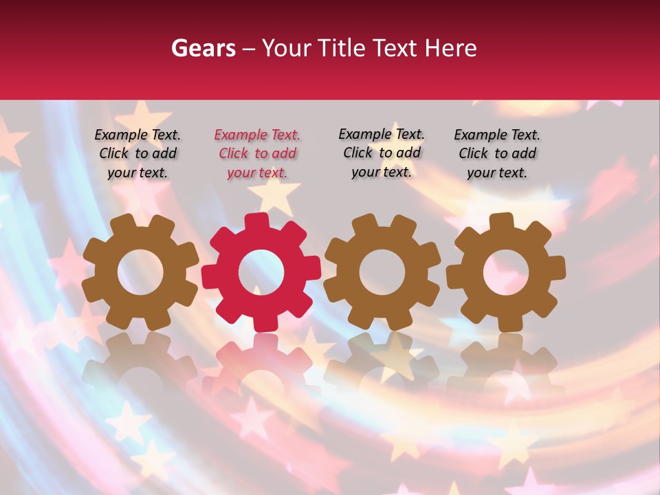 A Powerpoint Presentation With Stars On It PowerPoint Template