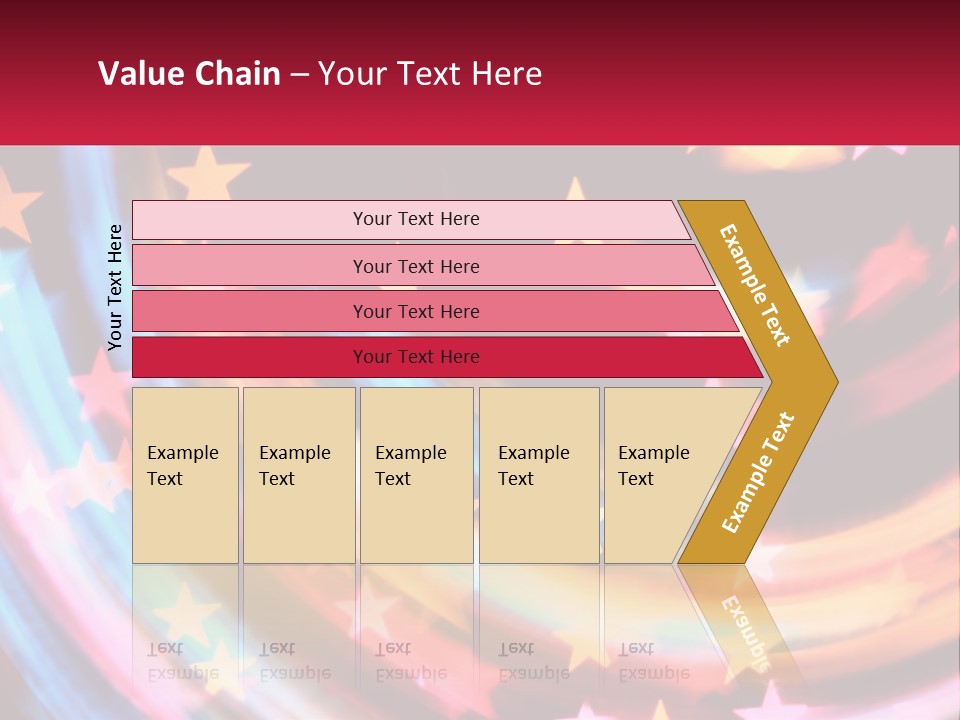 A Powerpoint Presentation With Stars On It PowerPoint Template