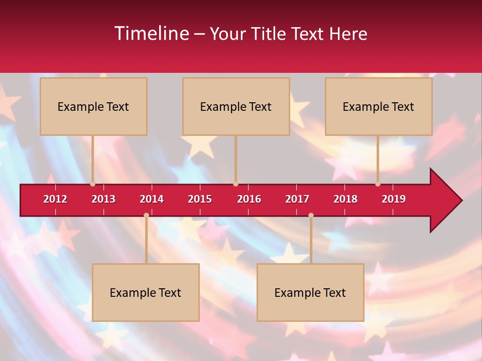 A Powerpoint Presentation With Stars On It PowerPoint Template
