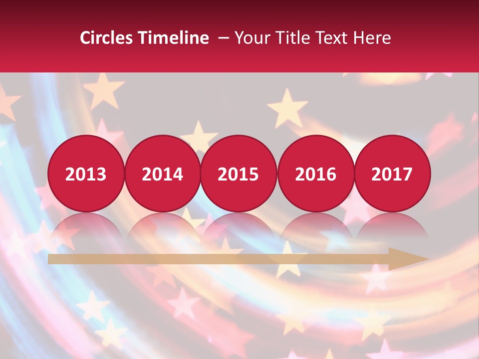 A Powerpoint Presentation With Stars On It PowerPoint Template