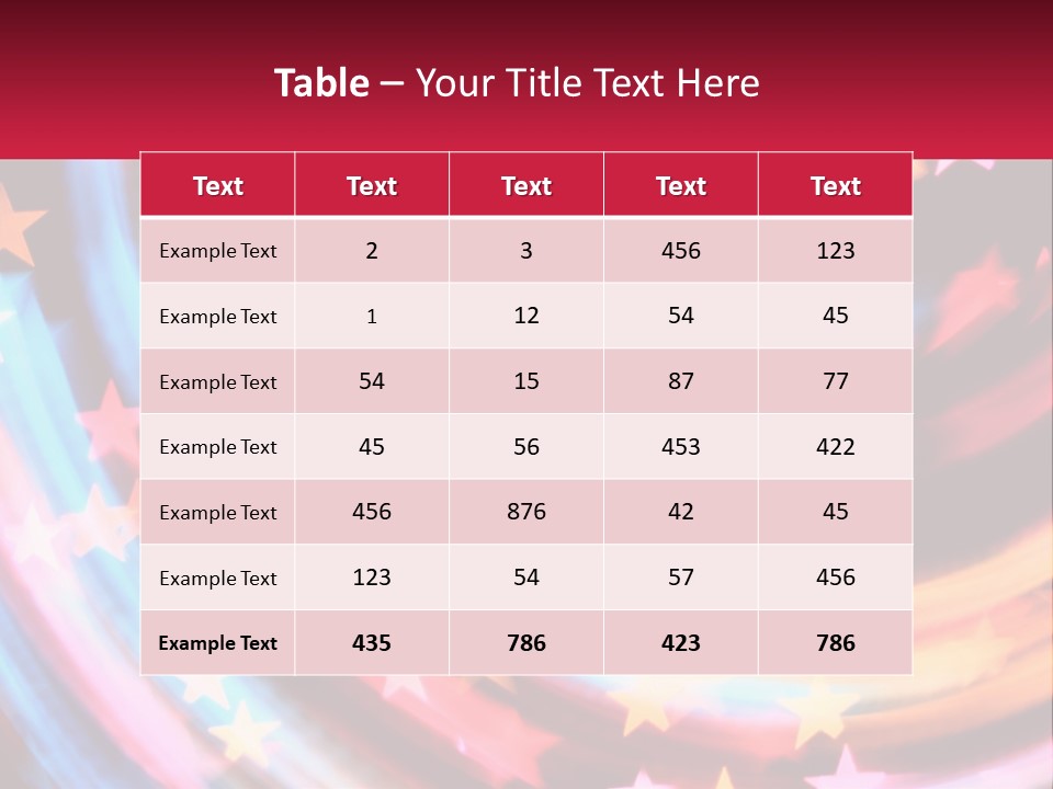 A Powerpoint Presentation With Stars On It PowerPoint Template