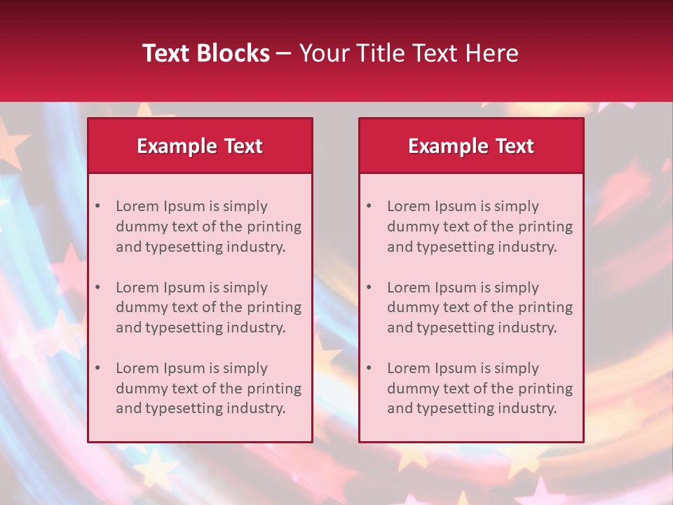 A Powerpoint Presentation With Stars On It PowerPoint Template