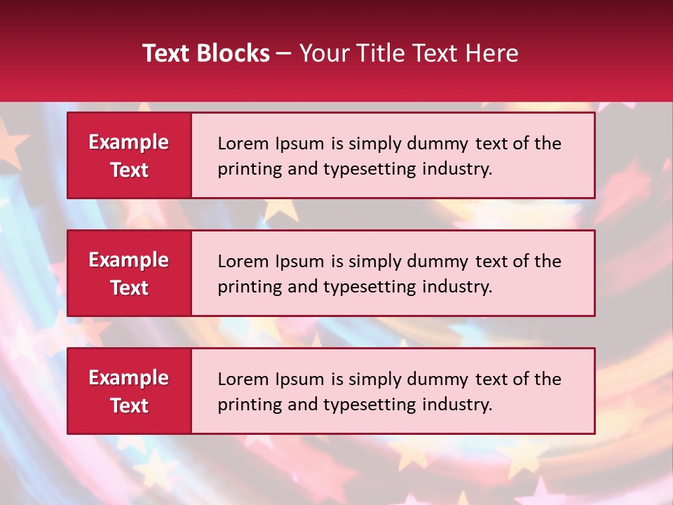 A Powerpoint Presentation With Stars On It PowerPoint Template