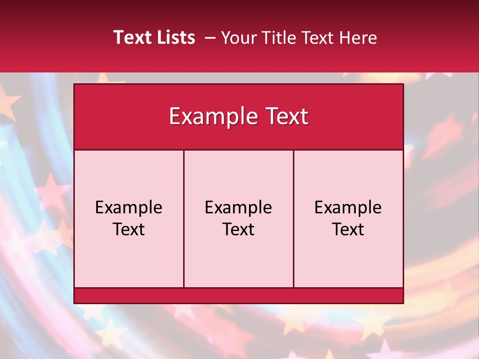 A Powerpoint Presentation With Stars On It PowerPoint Template