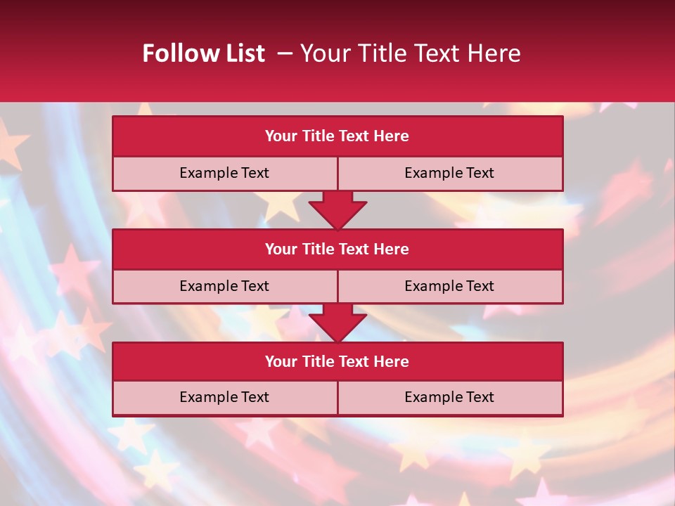A Powerpoint Presentation With Stars On It PowerPoint Template