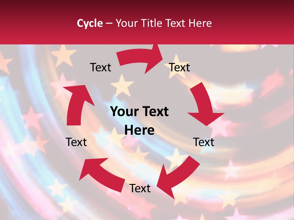 A Powerpoint Presentation With Stars On It PowerPoint Template