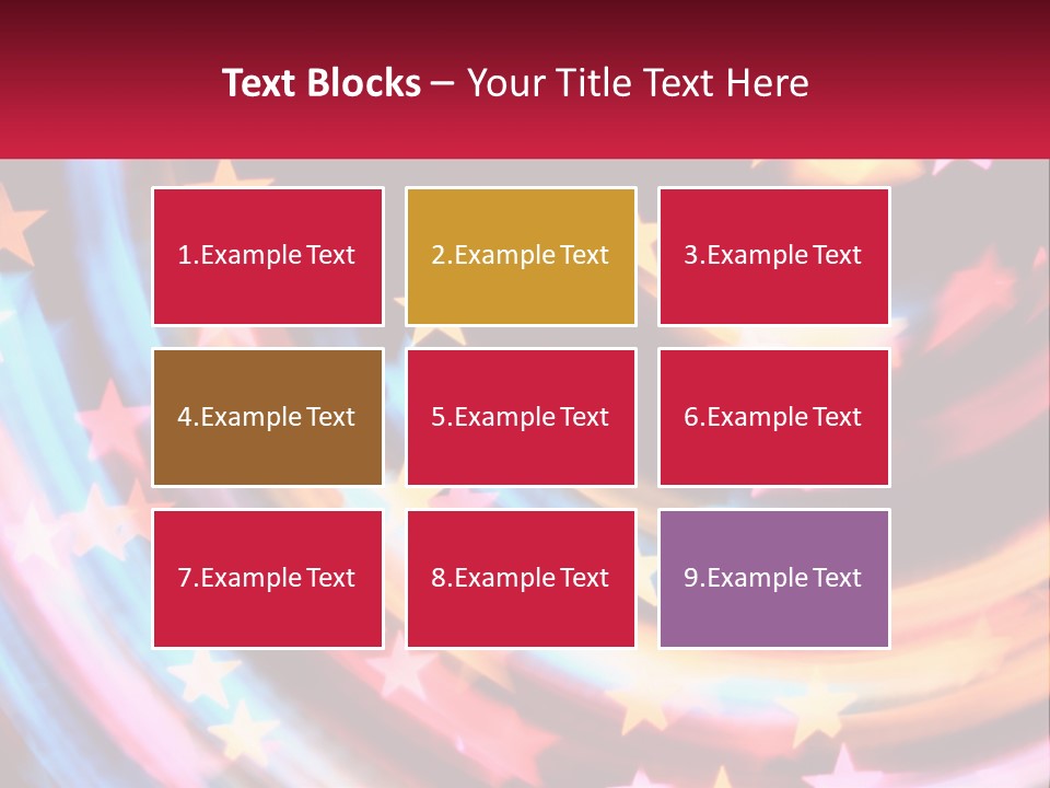 A Powerpoint Presentation With Stars On It PowerPoint Template