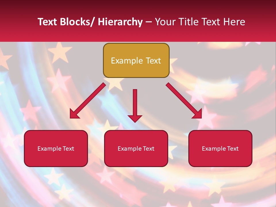 A Powerpoint Presentation With Stars On It PowerPoint Template