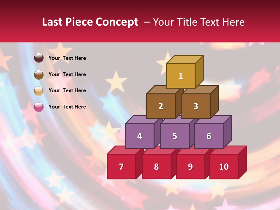 A Powerpoint Presentation With Stars On It PowerPoint Template